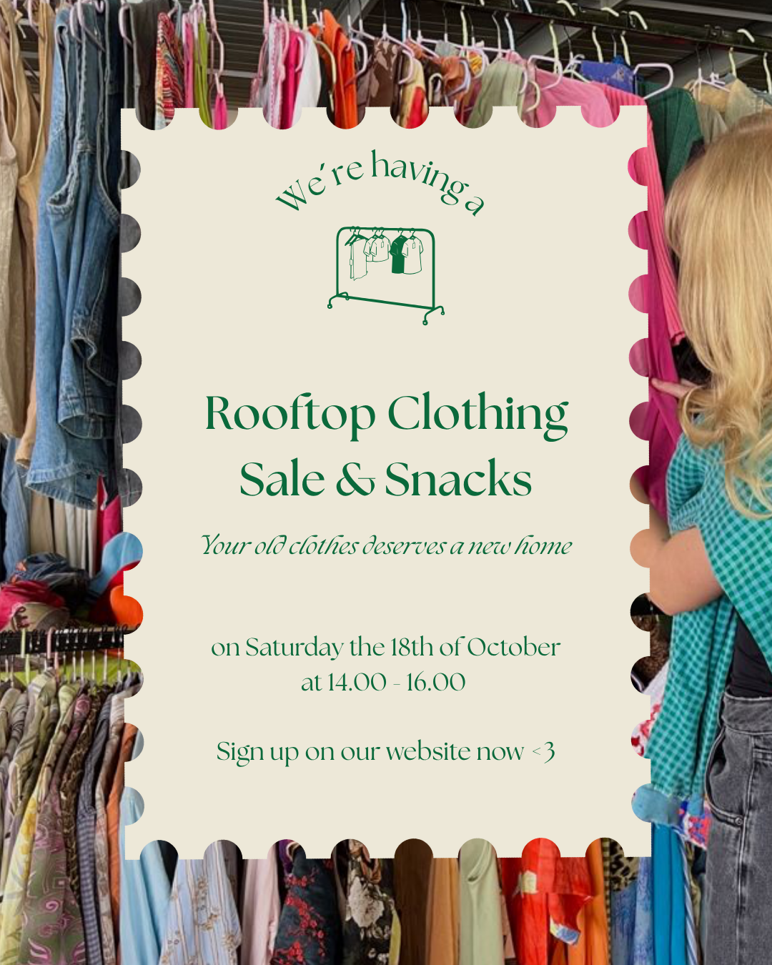Rooftop Clothing Sale + Snacks