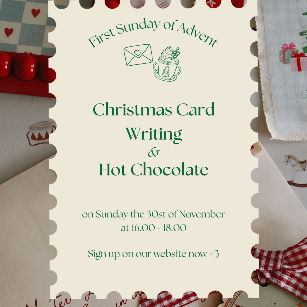 Christmas card writing & hot chocolate